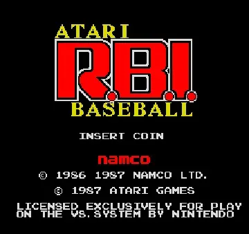 Vs. Atari R.B.I. Baseball (set 1)-MAME 2003